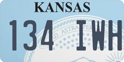KS license plate 134IWH