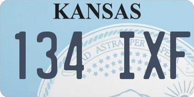 KS license plate 134IXF