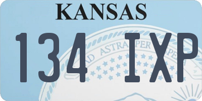 KS license plate 134IXP