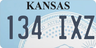 KS license plate 134IXZ