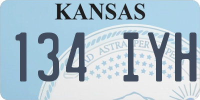 KS license plate 134IYH