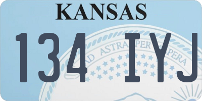 KS license plate 134IYJ