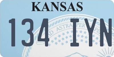 KS license plate 134IYN