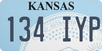 KS license plate 134IYP