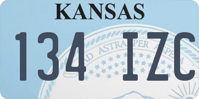 KS license plate 134IZC