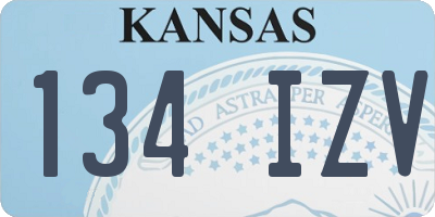 KS license plate 134IZV