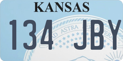 KS license plate 134JBY