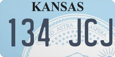 KS license plate 134JCJ