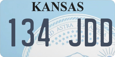 KS license plate 134JDD