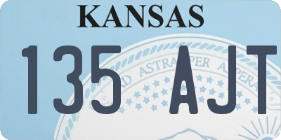 KS license plate 135AJT