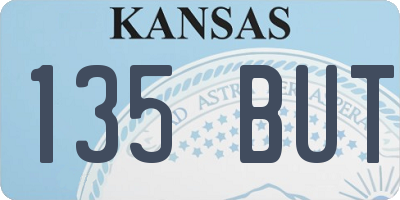 KS license plate 135BUT