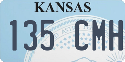 KS license plate 135CMH