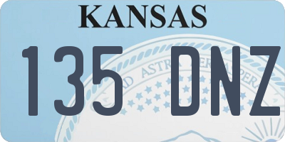 KS license plate 135DNZ