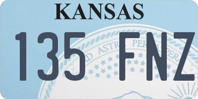 KS license plate 135FNZ