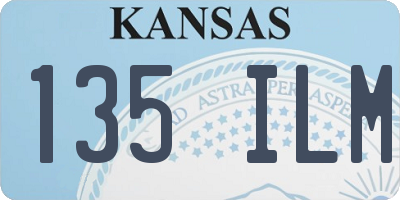 KS license plate 135ILM