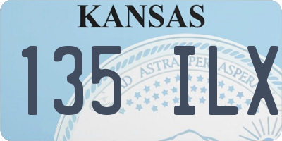 KS license plate 135ILX