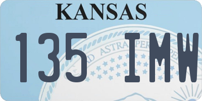 KS license plate 135IMW