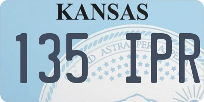 KS license plate 135IPR