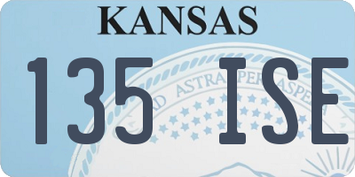KS license plate 135ISE