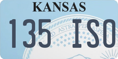 KS license plate 135ISO