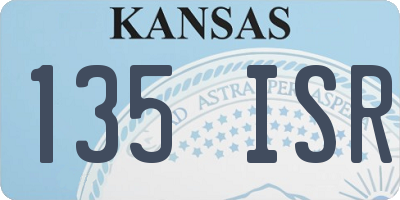 KS license plate 135ISR
