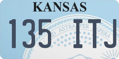 KS license plate 135ITJ