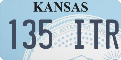 KS license plate 135ITR