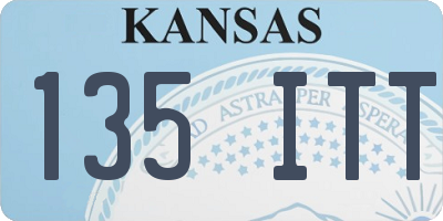 KS license plate 135ITT