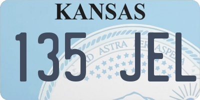 KS license plate 135JEL