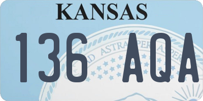 KS license plate 136AQA