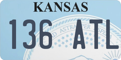 KS license plate 136ATL