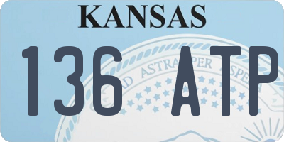 KS license plate 136ATP