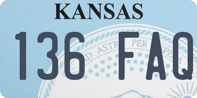 KS license plate 136FAQ
