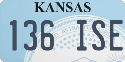 KS license plate 136ISE