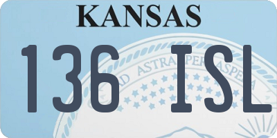 KS license plate 136ISL