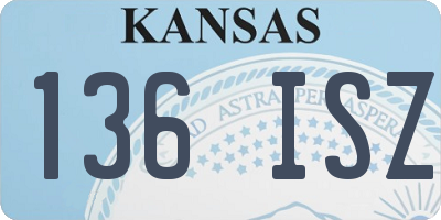 KS license plate 136ISZ