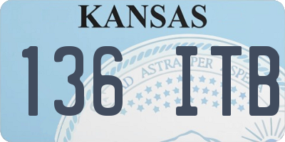 KS license plate 136ITB