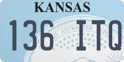 KS license plate 136ITQ
