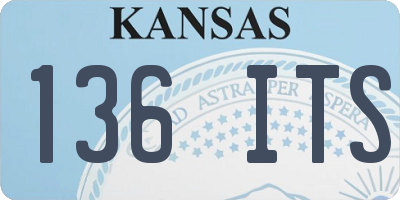 KS license plate 136ITS