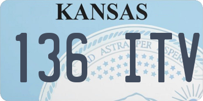 KS license plate 136ITV