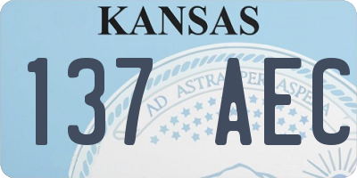 KS license plate 137AEC
