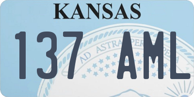 KS license plate 137AML