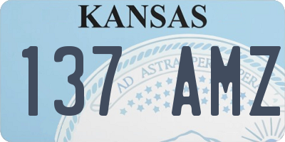 KS license plate 137AMZ