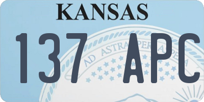 KS license plate 137APC