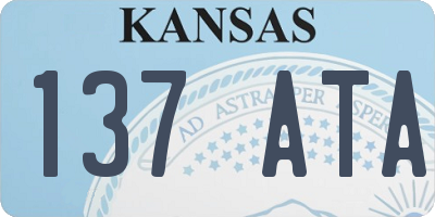 KS license plate 137ATA