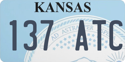 KS license plate 137ATC