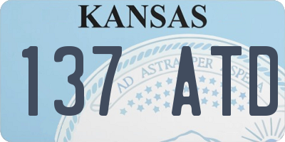 KS license plate 137ATD