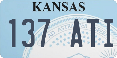 KS license plate 137ATI