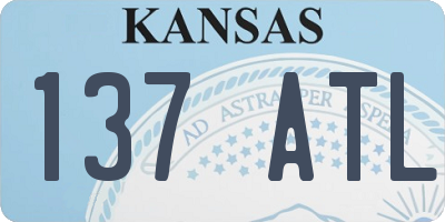 KS license plate 137ATL