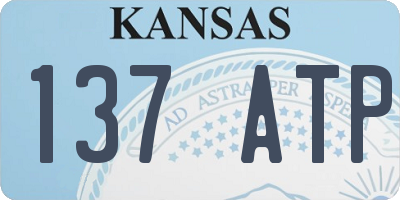 KS license plate 137ATP